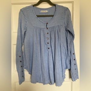 Free people Henley tunic blouse size xs